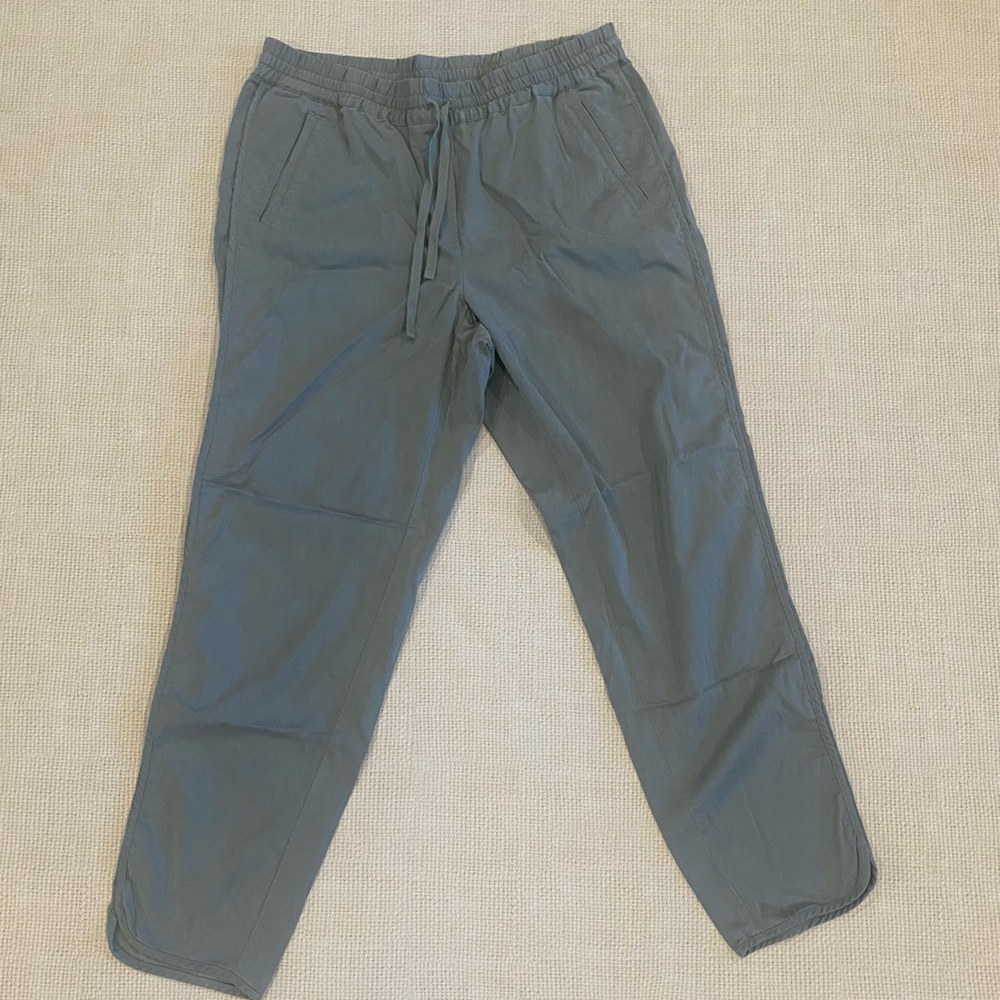J. Jill Lyocell Blend Tapered Leg Pull On Pants Eucalyptus Green Size M